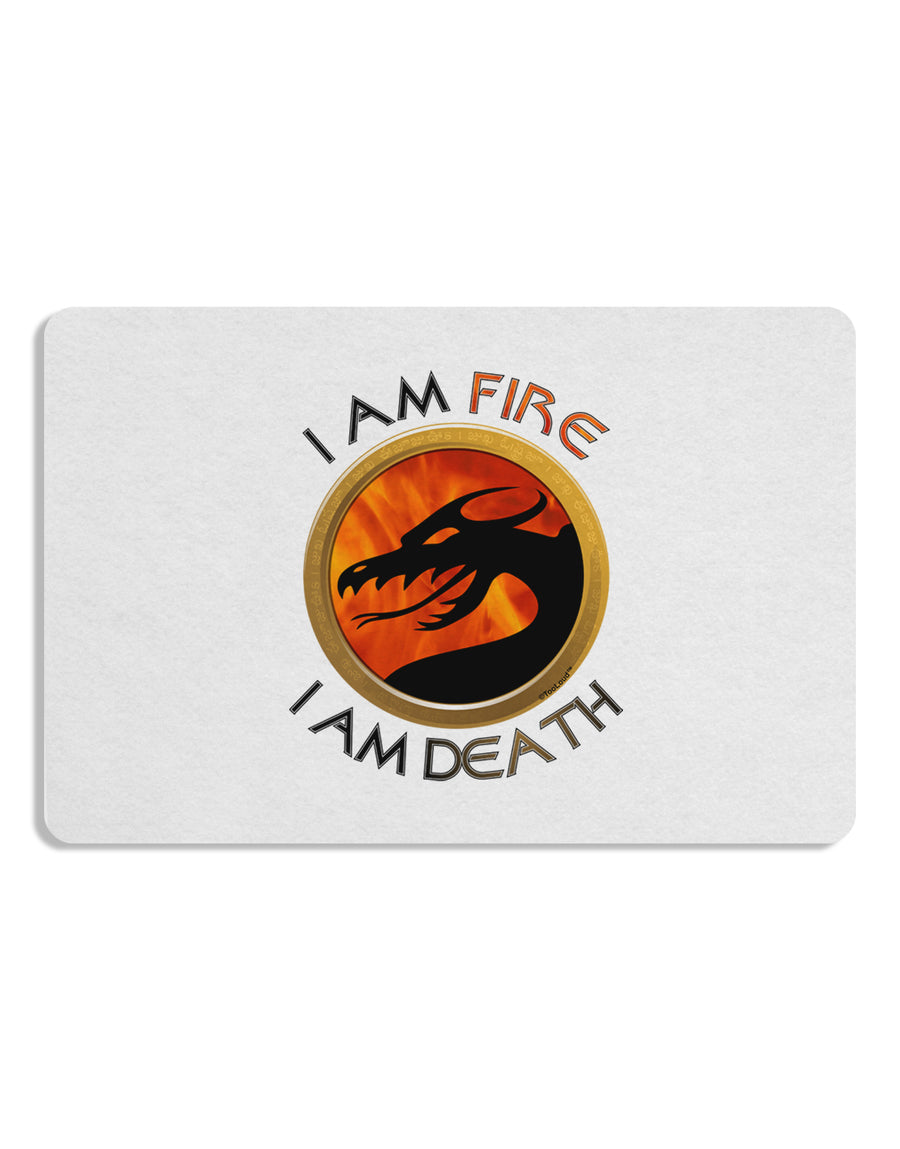 I Am Fire I Am Death Placemat by TooLoud Set of 4 Placemats-Placemat-TooLoud-White-Davson Sales