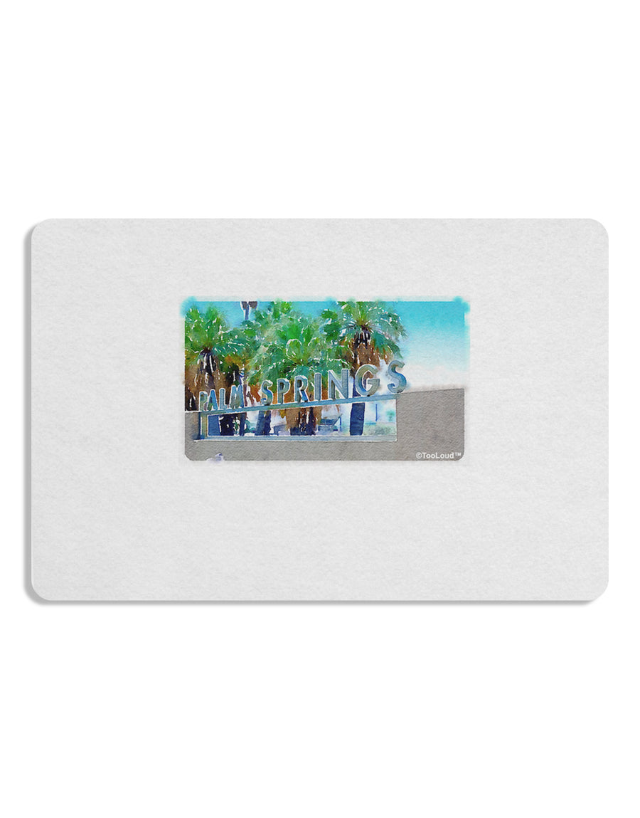 Palm Springs Watercolor Placemat Set of 4 Placemats-Placemat-TooLoud-White-Davson Sales