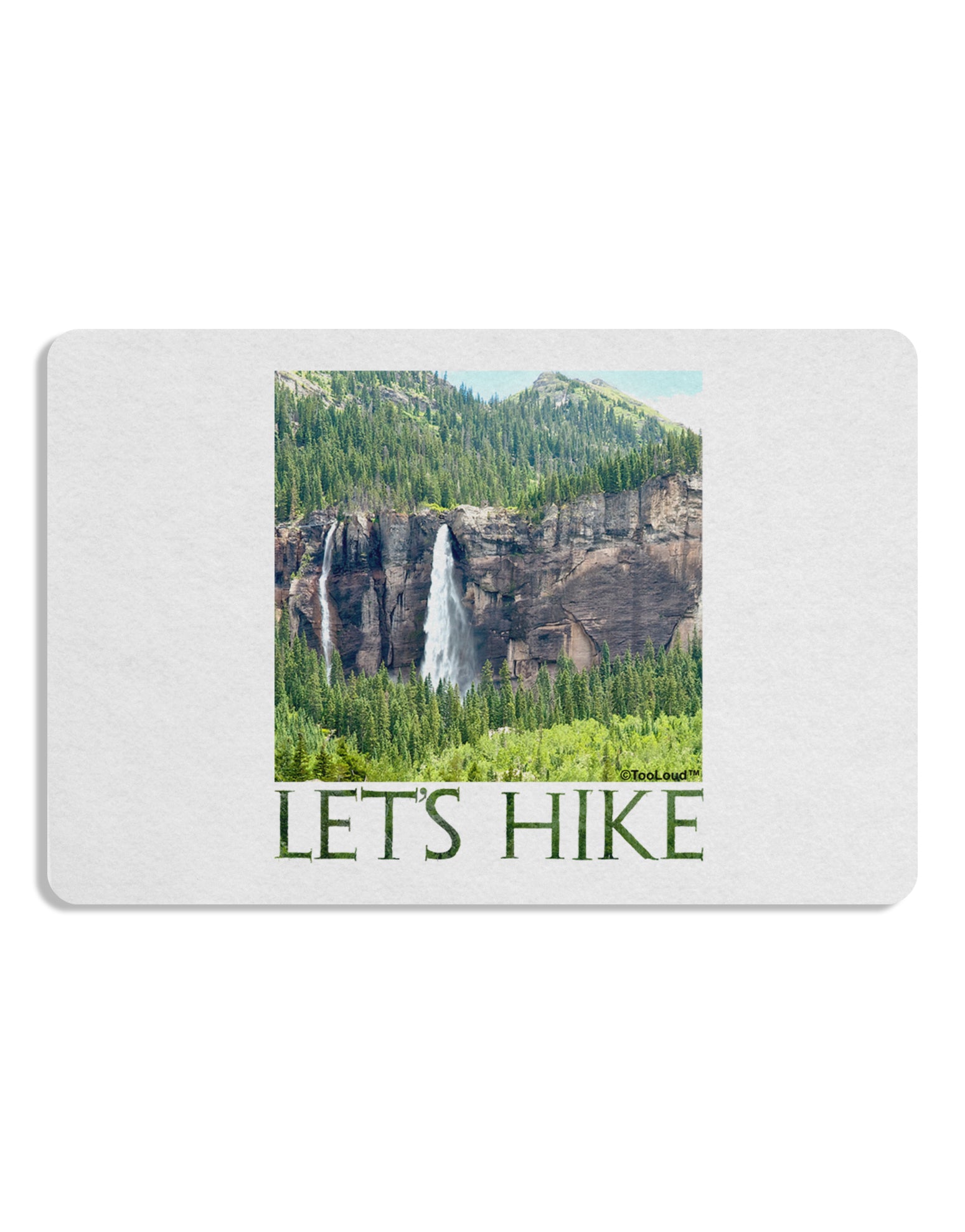 Beautiful Cliffs - Lets Hike Placemat by TooLoud Set of 4 Placemats-Placemat-TooLoud-White-Davson Sales