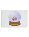 Little Gingerbread House Snow Globe 12 x 18 Placemat by TooLoud Set of 4 Placemats-Placemat-TooLoud-White-Davson Sales