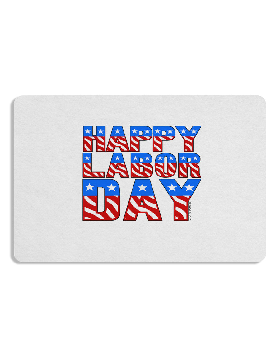 Happy Labor Day ColorText Placemat Set of 4 Placemats-Placemat-TooLoud-White-Davson Sales