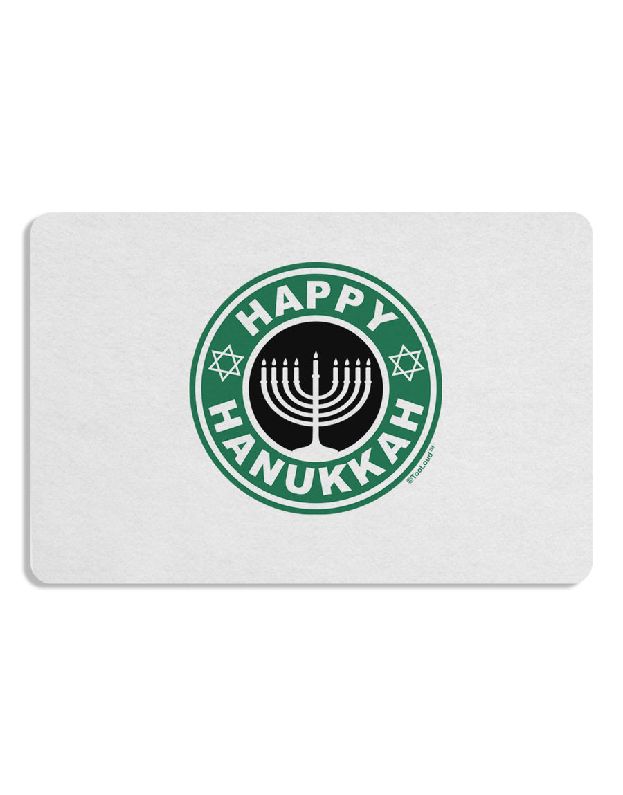 Happy Hanukkah Latte Logo Placemat Set of 4 Placemats-Placemat-TooLoud-White-Davson Sales