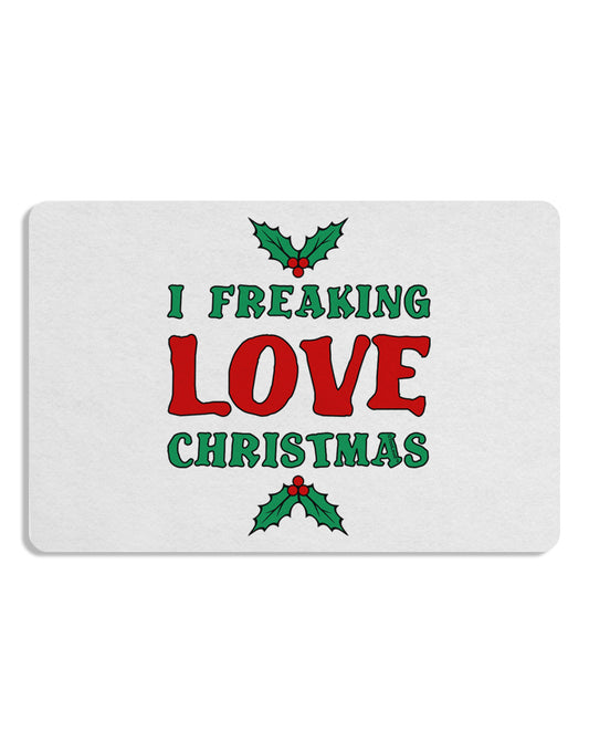 I F-ing Love Christmas Funny 12 x 18 Placemat Set of 4 Placemats-Placemat-TooLoud-White-Davson Sales