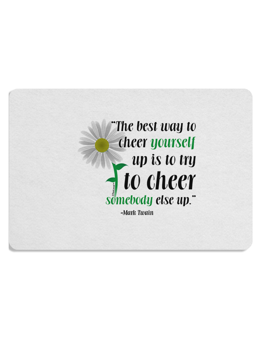 Cheer Yourself Up Mark Twain Placemat Set of 4 Placemats-Placemat-TooLoud-White-Davson Sales