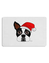 Cute Dog with Santa Hat - Christmas 12 x 18 Placemat Set of 4 Placemats-Placemat-TooLoud-White-Davson Sales