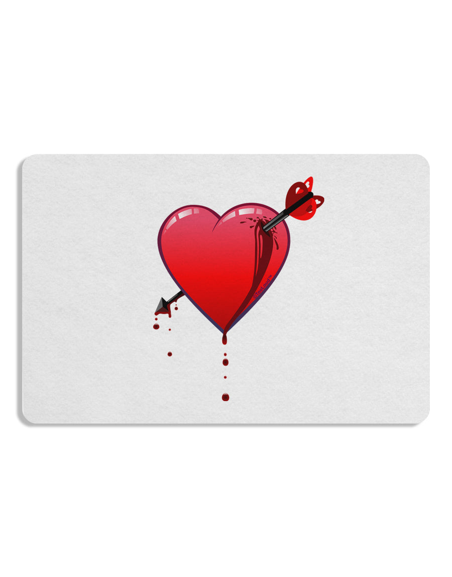 Shot Through the Heart Bleeding Placemat by TooLoud Set of 4 Placemats-Placemat-TooLoud-White-Davson Sales