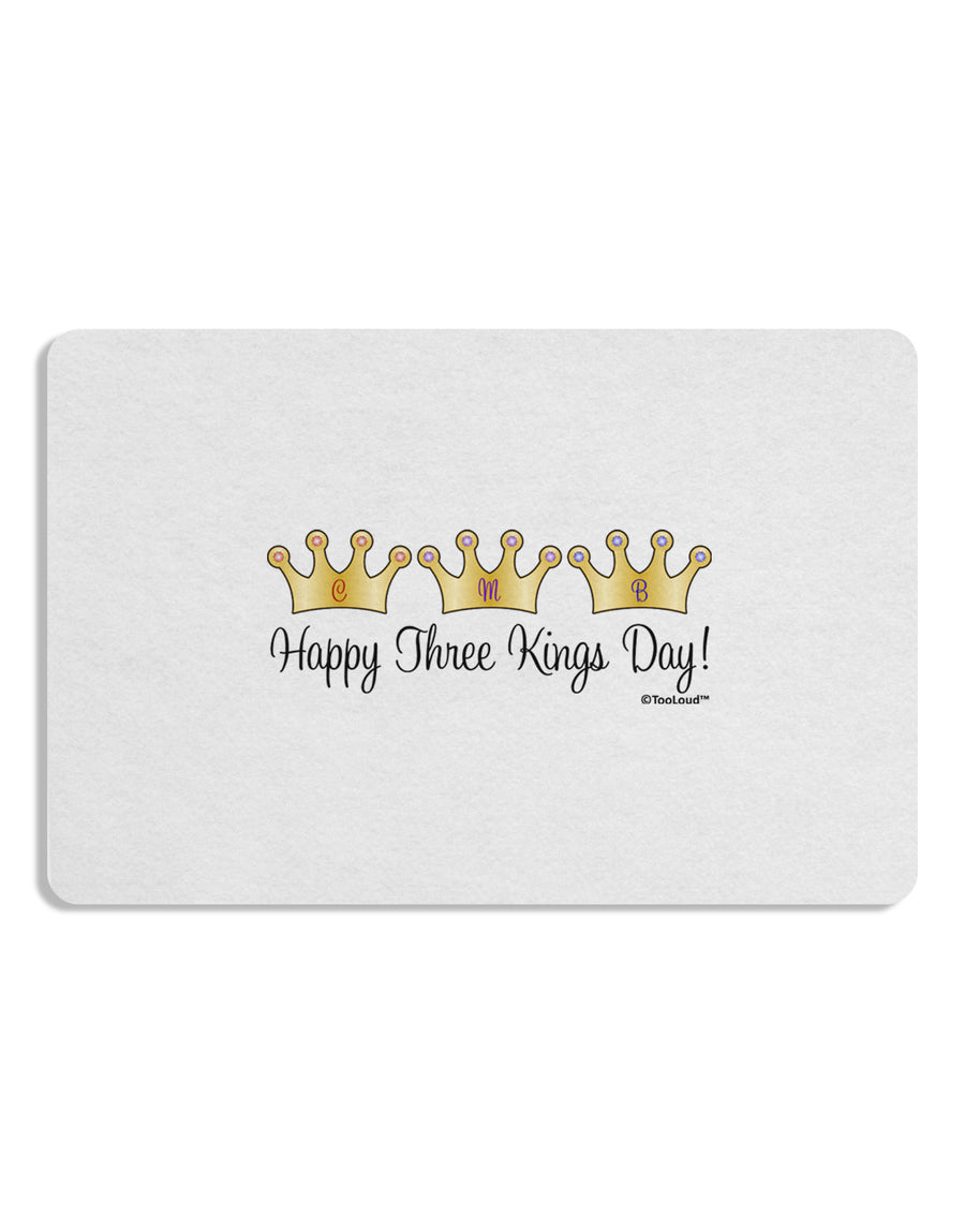 Happy Three Kings Day - 3 Crowns Placemat by TooLoud Set of 4 Placemats-Placemat-TooLoud-White-Davson Sales