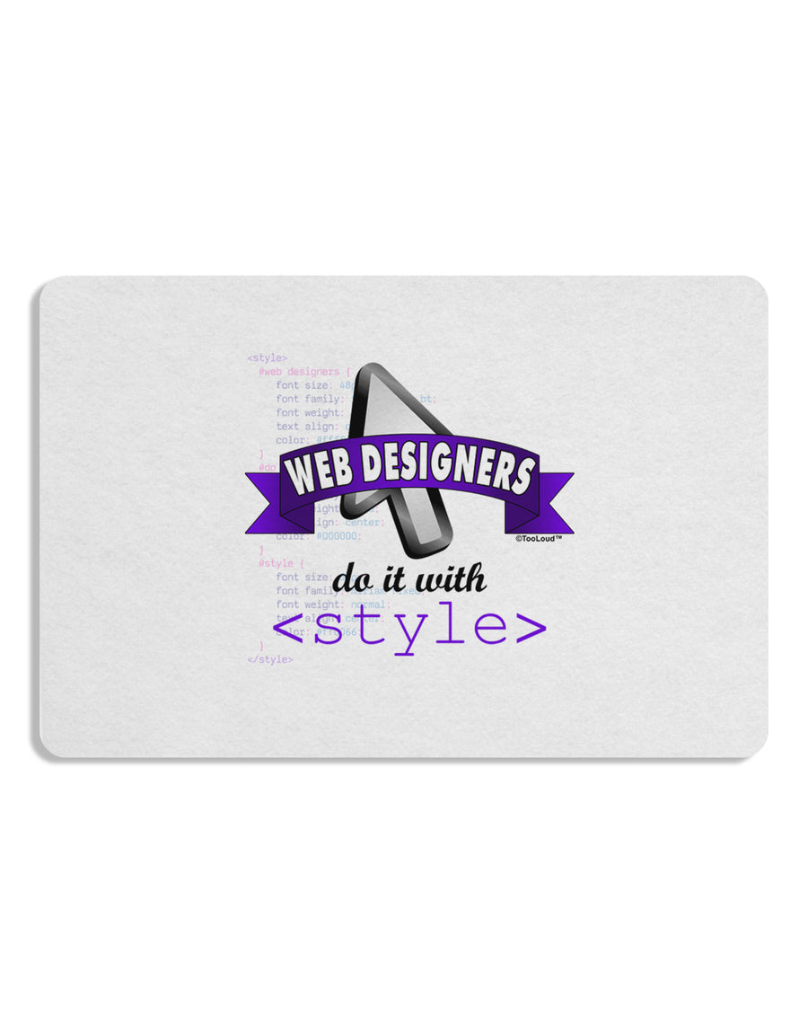 Web Designers - Style Placemat Set of 4 Placemats-Placemat-TooLoud-White-Davson Sales