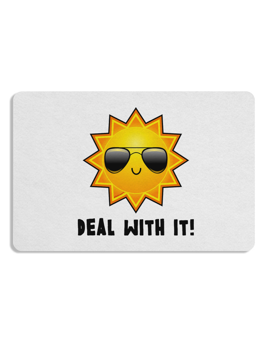 Deal With It Cute Sun Placemat by TooLoud Set of 4 Placemats-Placemat-TooLoud-White-Davson Sales