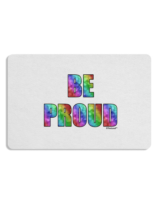 Be Proud Gay Pride - Rainbow Hearts Placemat by TooLoud Set of 4 Placemats-Placemat-TooLoud-White-Davson Sales