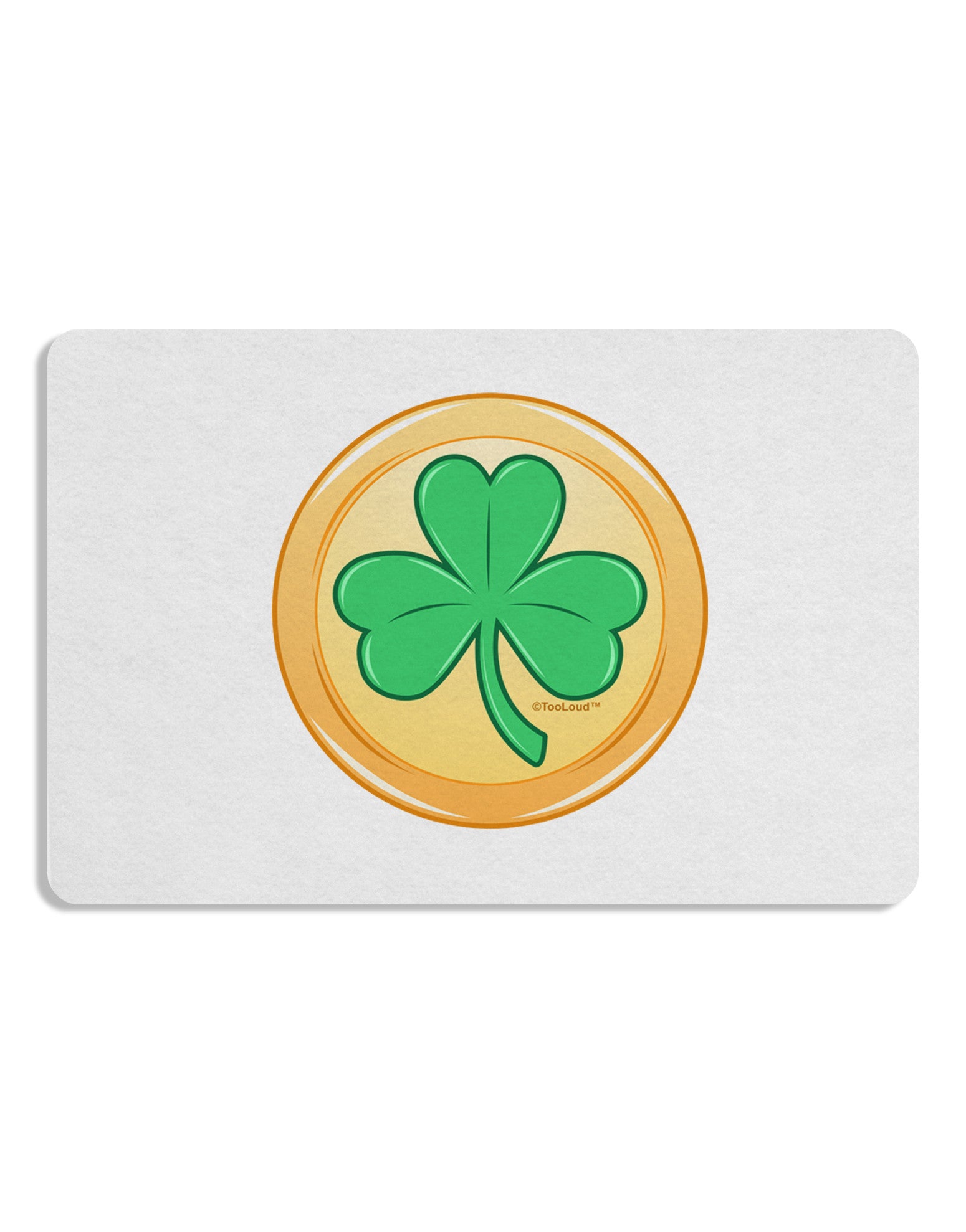 Shamrock Button Vector Design Placemat by TooLoud Set of 4 Placemats-Placemat-TooLoud-White-Davson Sales