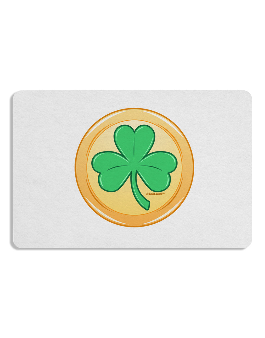 Shamrock Button Vector Design Placemat by TooLoud Set of 4 Placemats-Placemat-TooLoud-White-Davson Sales