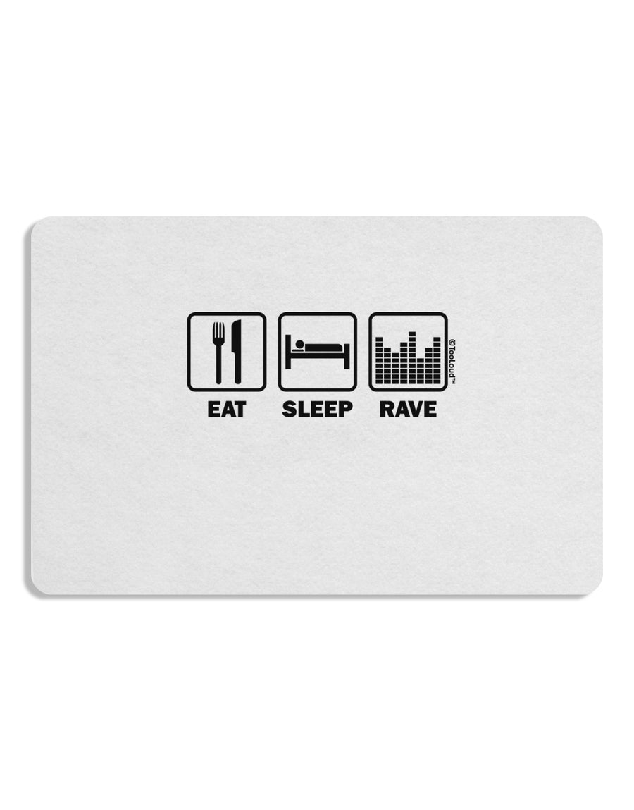 Eat Sleep Rave Placemat by TooLoud Set of 4 Placemats-Placemat-TooLoud-White-Davson Sales