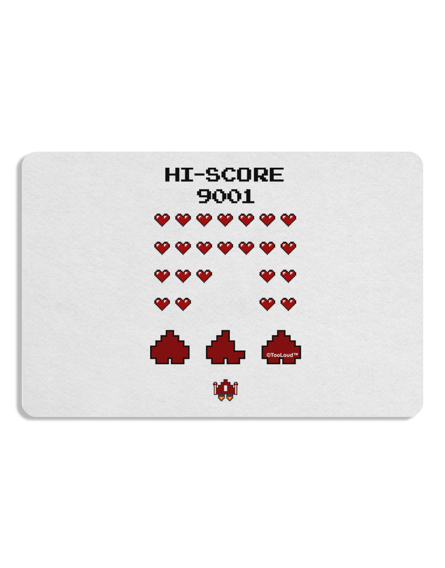 Pixel Heart Invaders Design Placemat Set of 4 Placemats-Placemat-TooLoud-White-Davson Sales