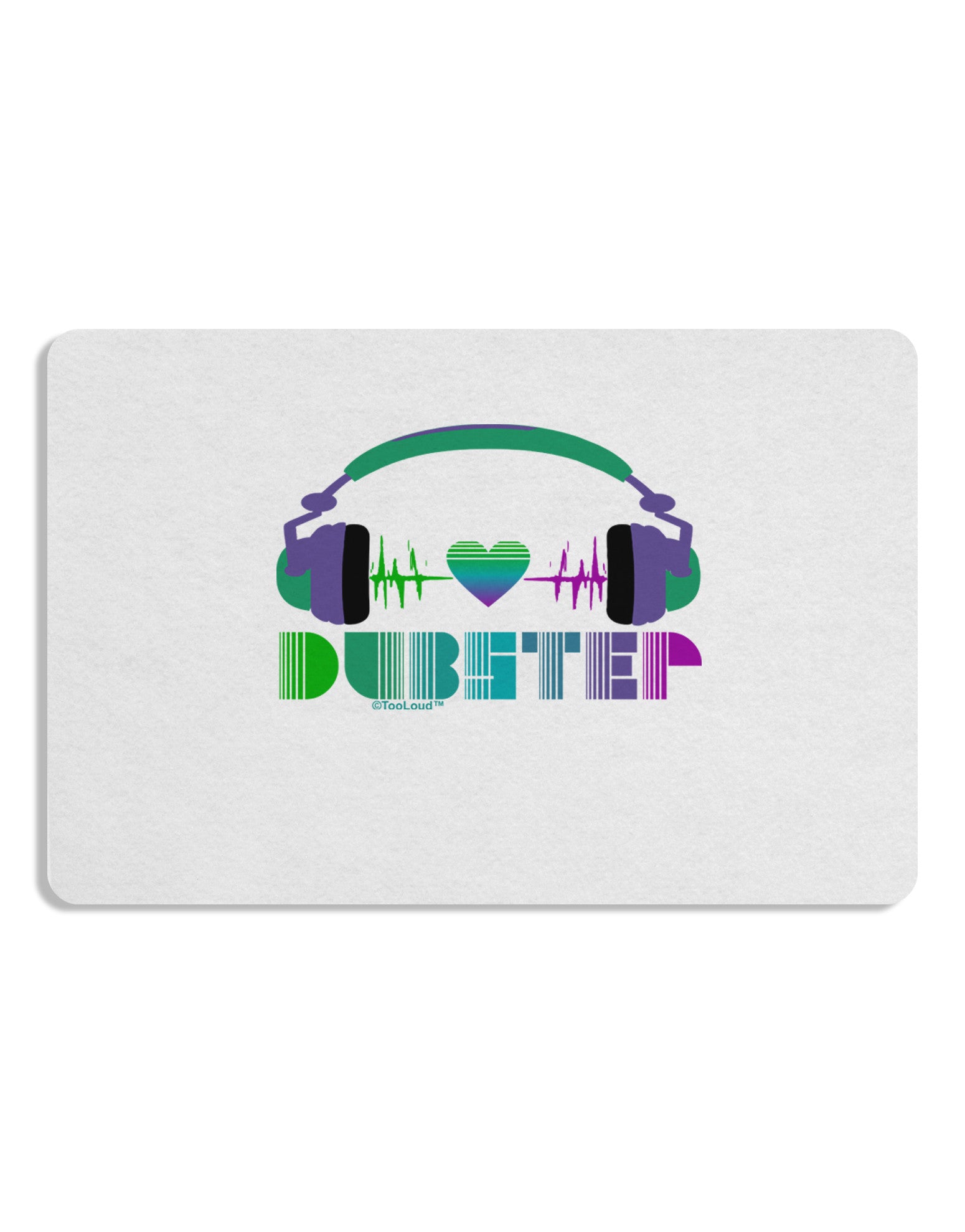 Heart Dubstep Placemat Set of 4 Placemats-Placemat-TooLoud-White-Davson Sales