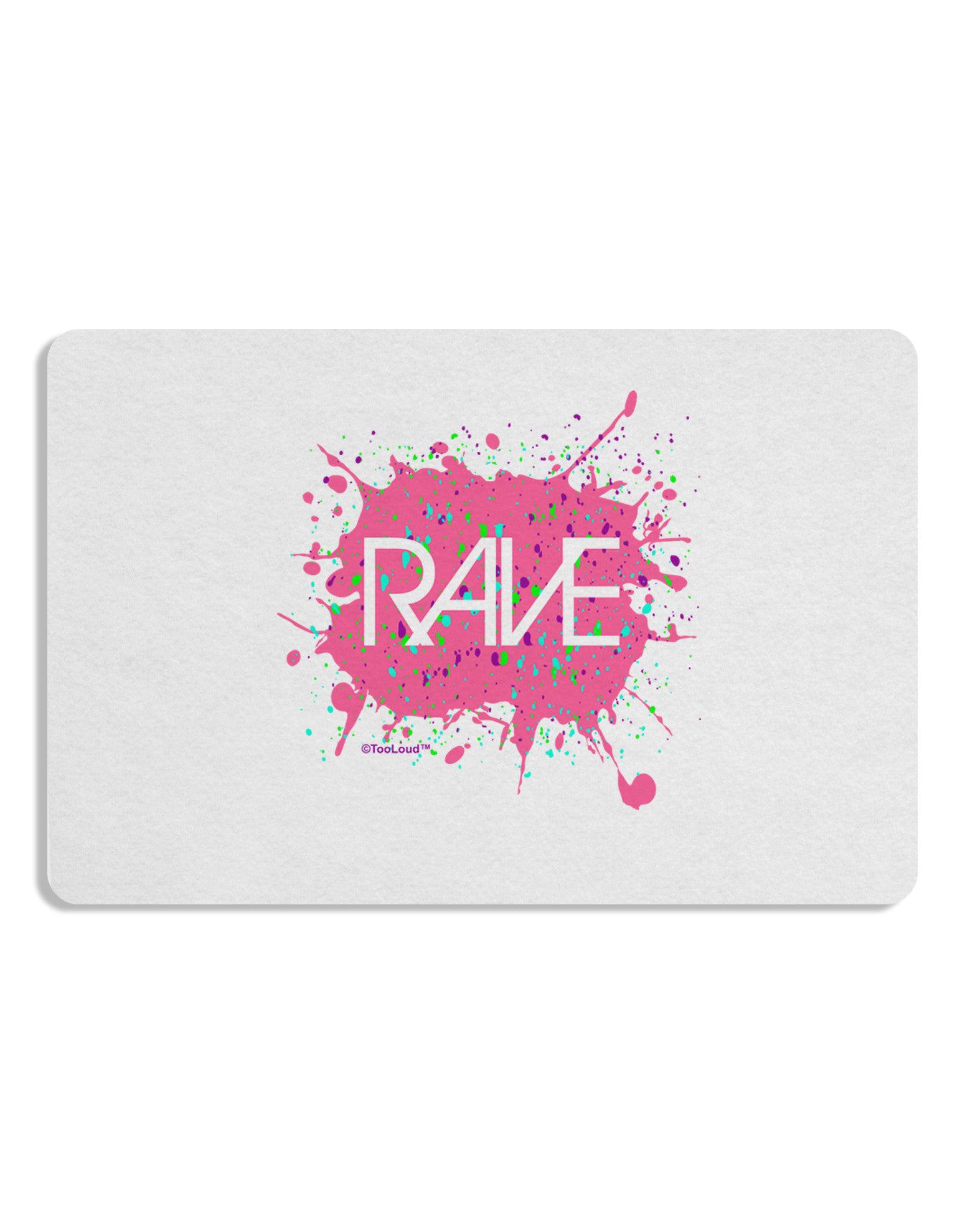 Rave Splatter Pink Placemat Set of 4 Placemats-Placemat-TooLoud-White-Davson Sales