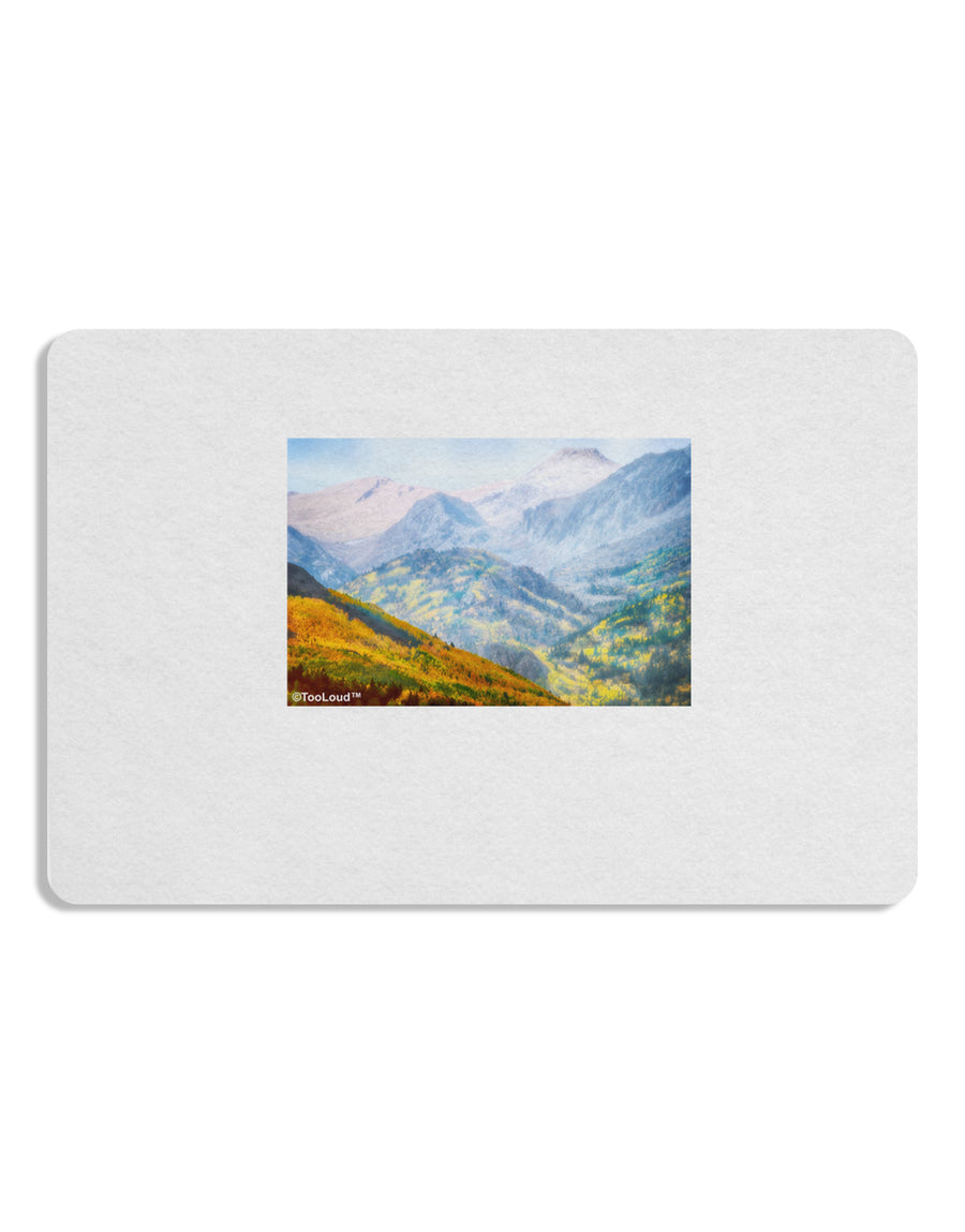 Colorado Fog Mountains Placemat Set of 4 Placemats-Placemat-TooLoud-White-Davson Sales