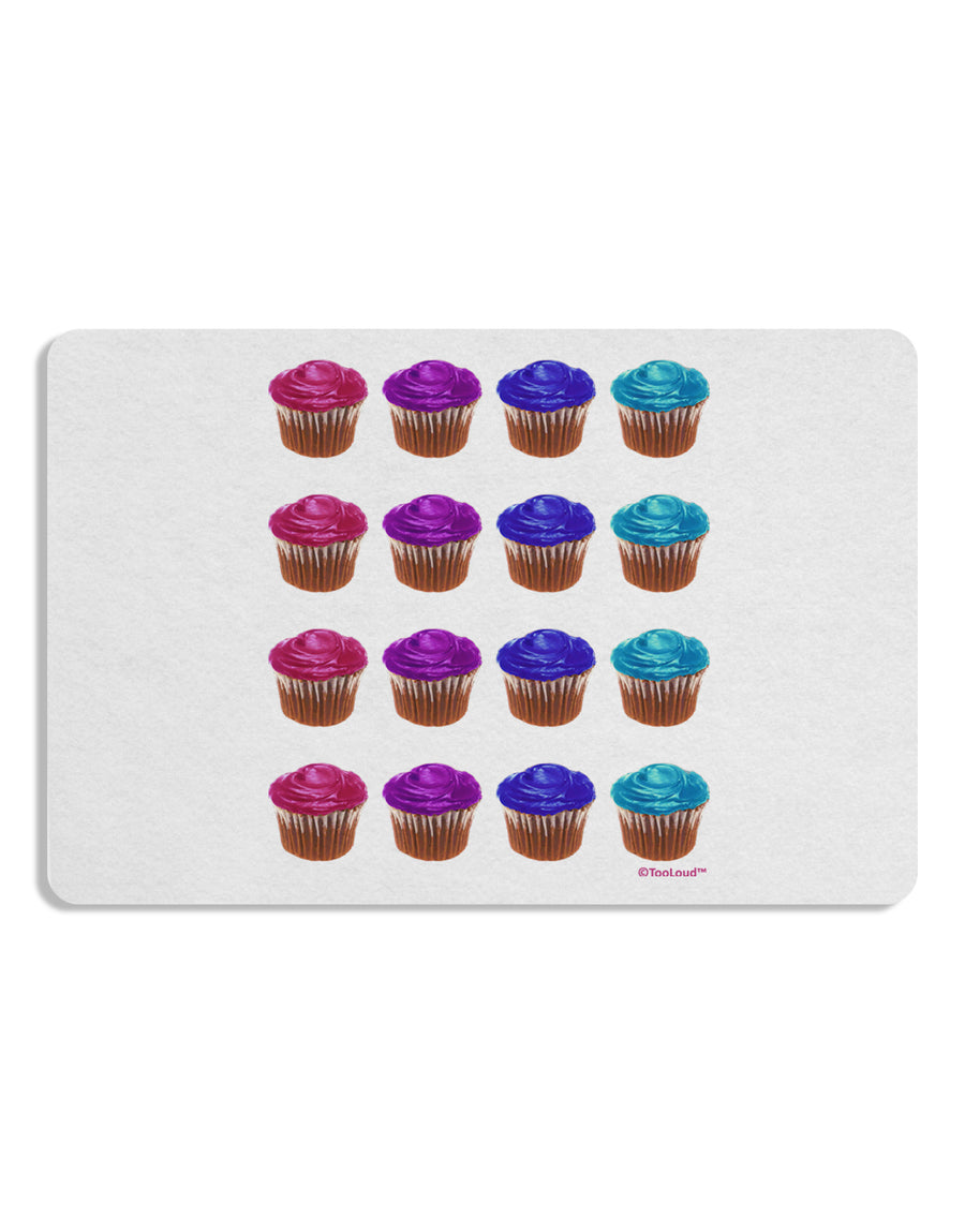 Colorful Cupcake Pattern Placemat by TooLoud Set of 4 Placemats-Placemat-TooLoud-White-Davson Sales