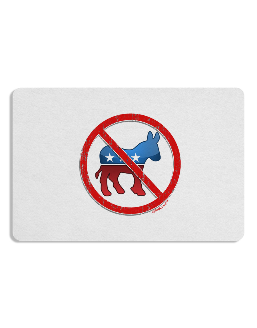 Distressed No Democrats Sign Placemat Set of 4 Placemats-Placemat-TooLoud-White-Davson Sales