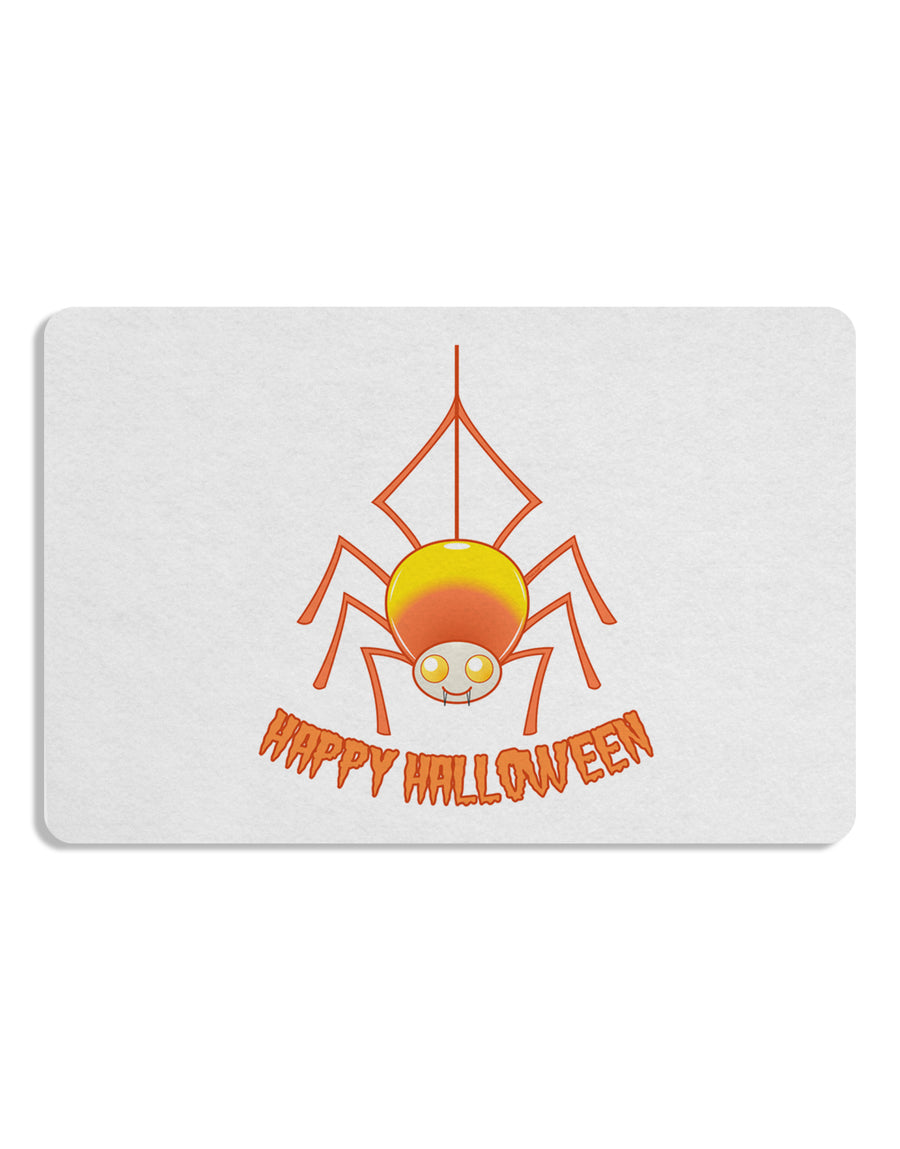 Cute Candy Corn Spider - Happy Halloween 12 x 18 Placemat Set of 4 Placemats-Placemat-TooLoud-White-Davson Sales