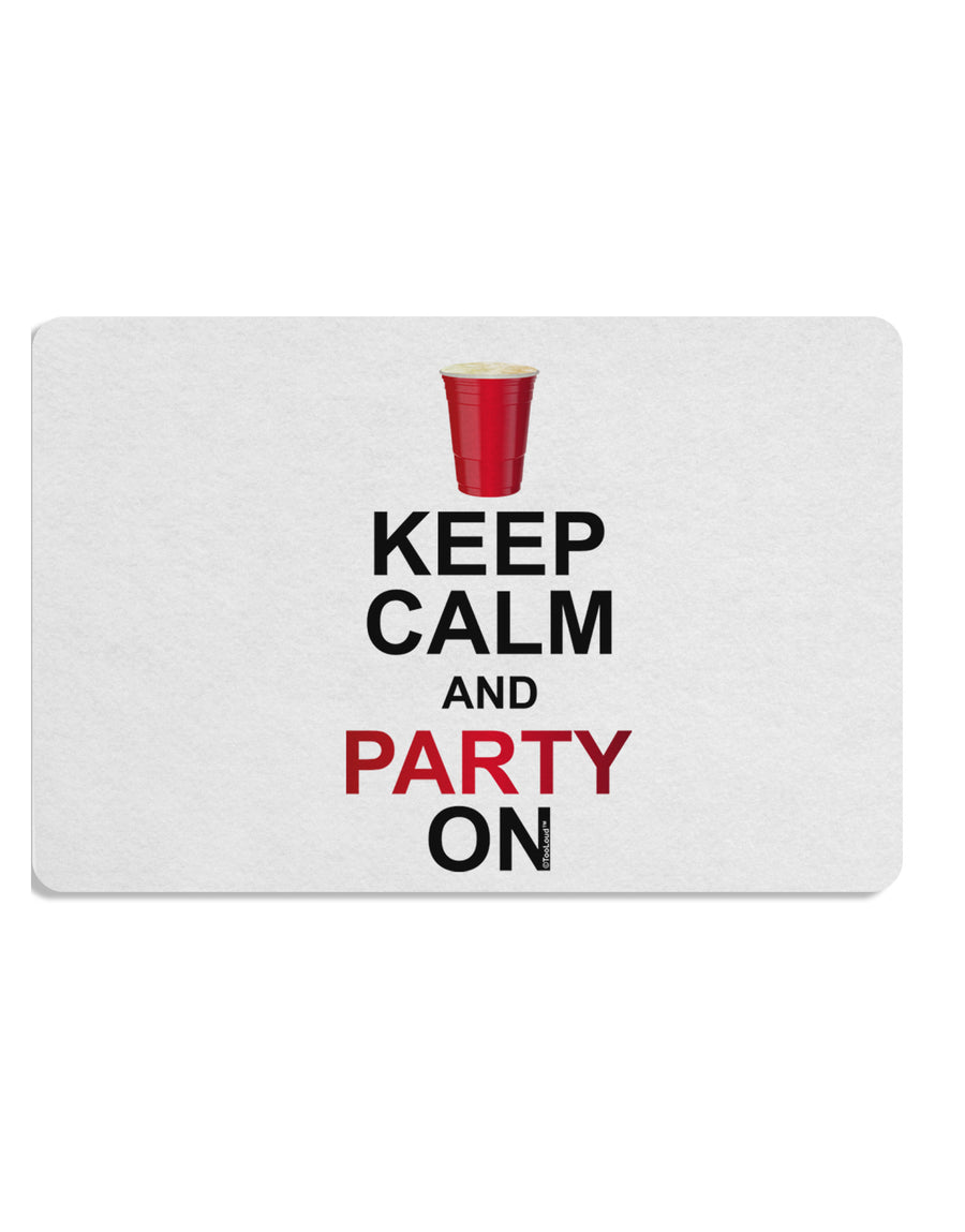 Keep Calm - Party Beer Placemat Set of 4 Placemats-Placemat-TooLoud-White-Davson Sales