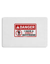 Danger - Crazy Boyfriend Placemat Set of 4 Placemats-Placemat-TooLoud-White-Davson Sales