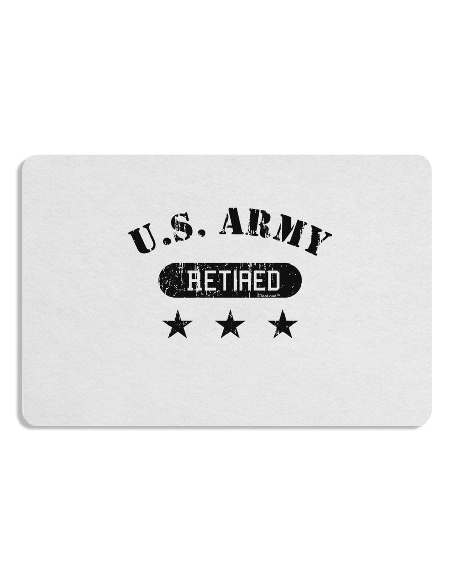 Retired Army Placemat by TooLoud Set of 4 Placemats-Placemat-TooLoud-White-Davson Sales