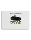 Sleep When Dead Coffin Placemat Set of 4 Placemats-Placemat-TooLoud-White-Davson Sales