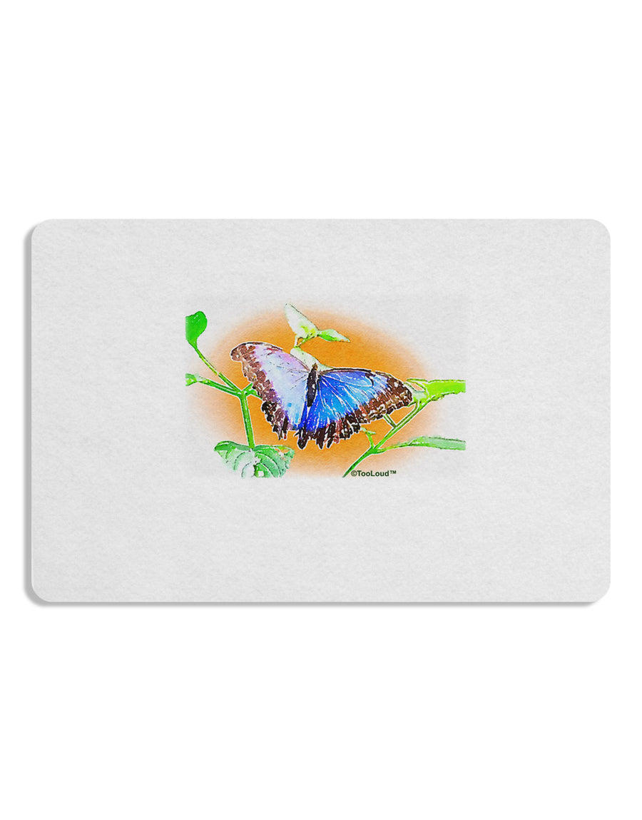 Blue Watercolor Butterfly Placemat Set of 4 Placemats-Placemat-TooLoud-White-Davson Sales