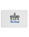 Proud Navy Husband Placemat Set of 4 Placemats-Placemat-TooLoud-White-Davson Sales