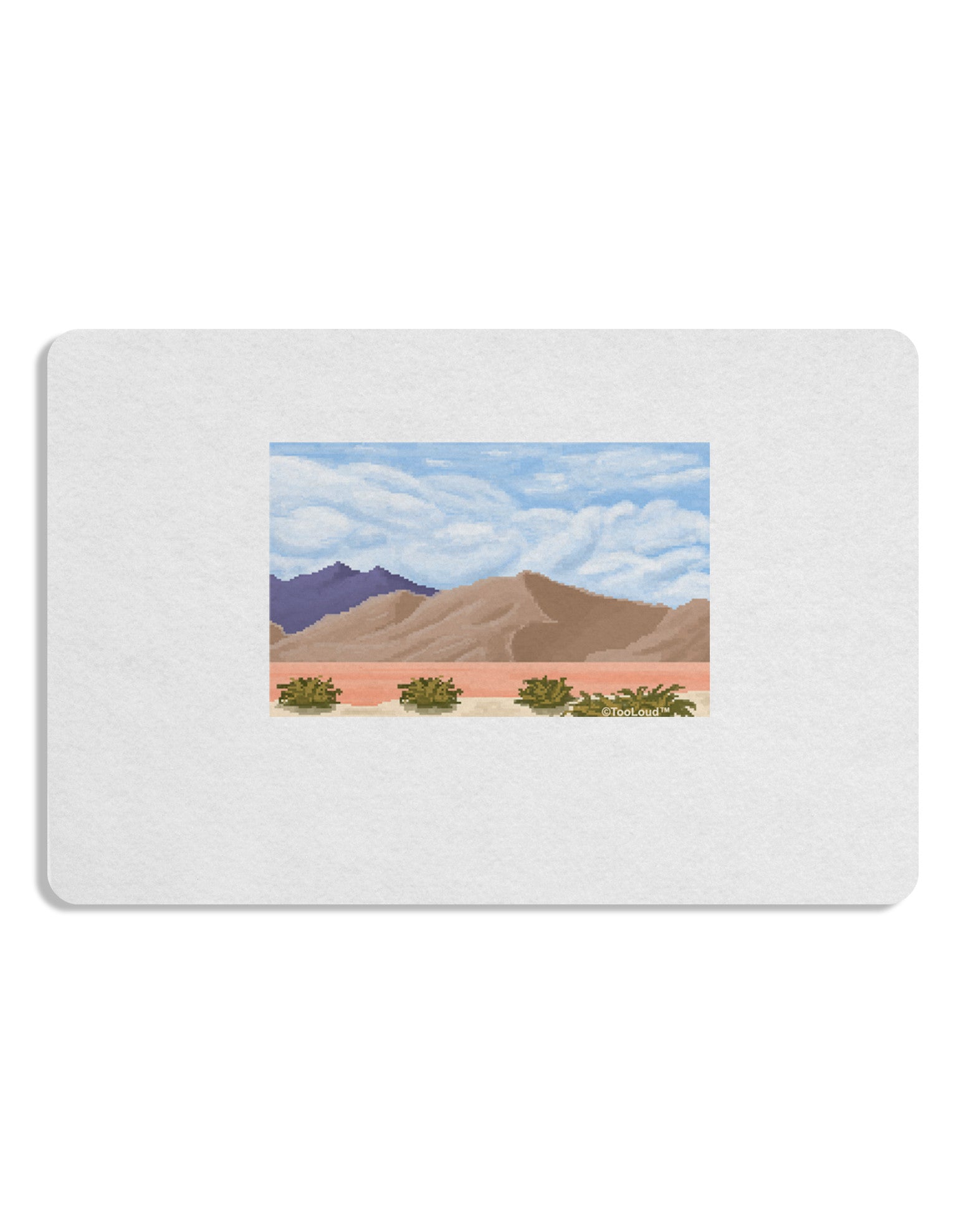 Pixel Landscape - Desert Placemat Set of 4 Placemats-Placemat-TooLoud-White-Davson Sales