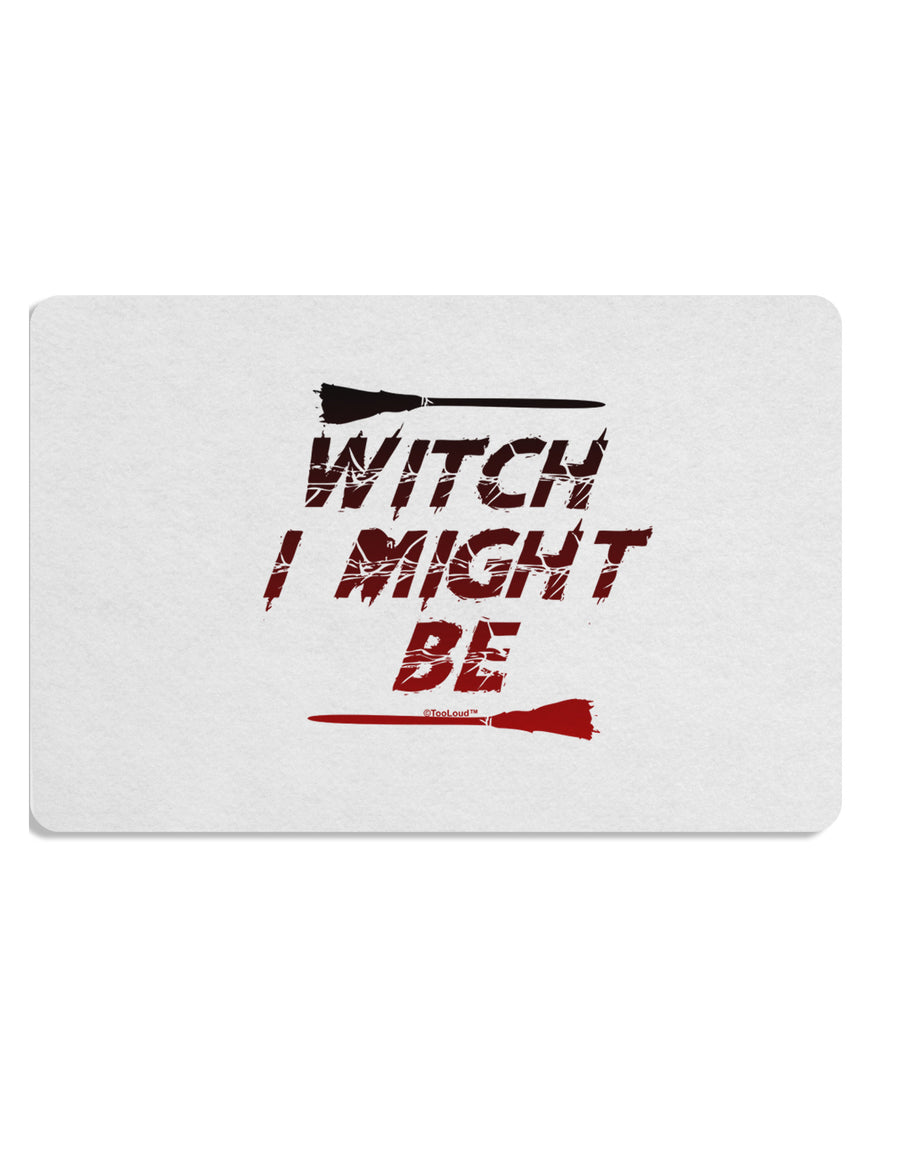 Witch I Might Be Placemat by TooLoud Set of 4 Placemats-Placemat-TooLoud-White-Davson Sales