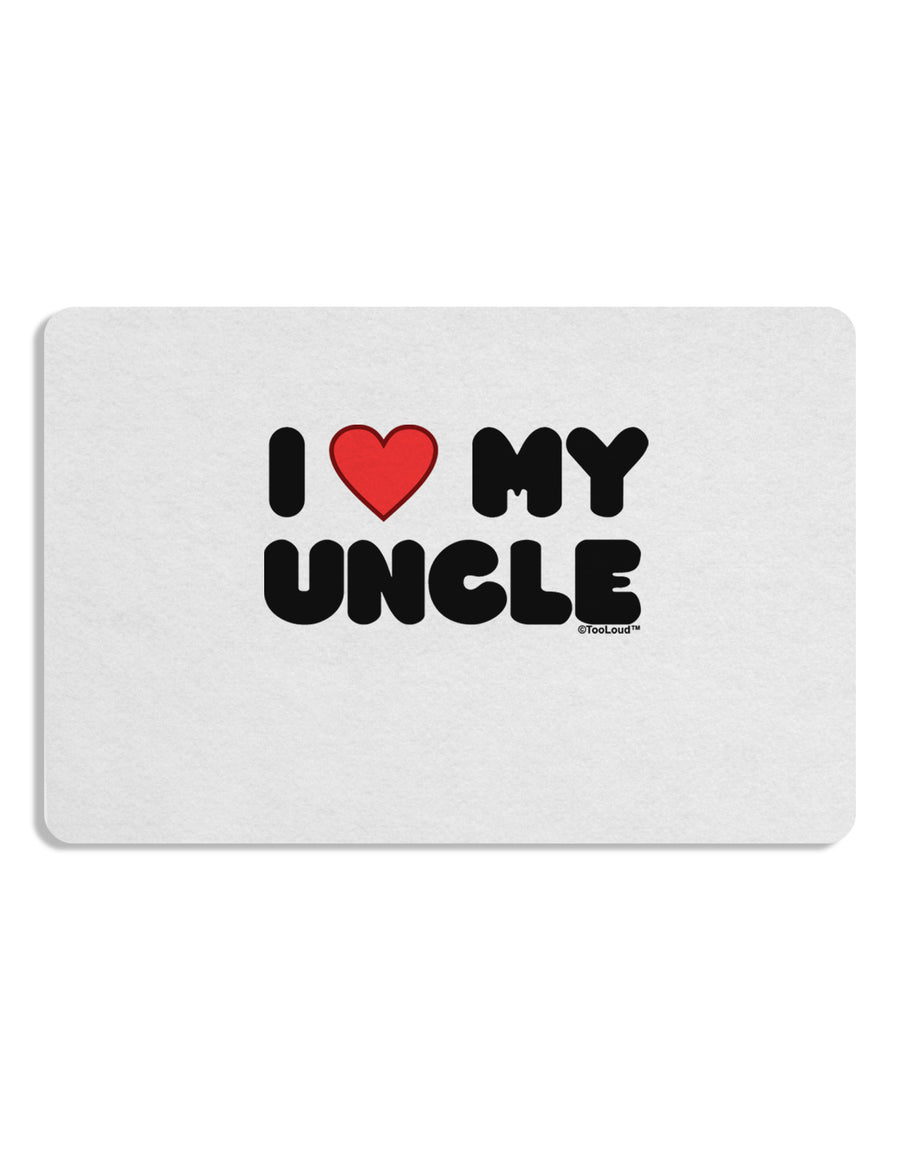 I Heart My Uncle Placemat by TooLoud Set of 4 Placemats-Placemat-TooLoud-White-Davson Sales