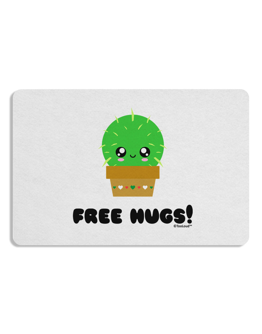 Cute Cactus - Free Hugs Placemat Set of 4 Placemats-Placemat-TooLoud-White-Davson Sales