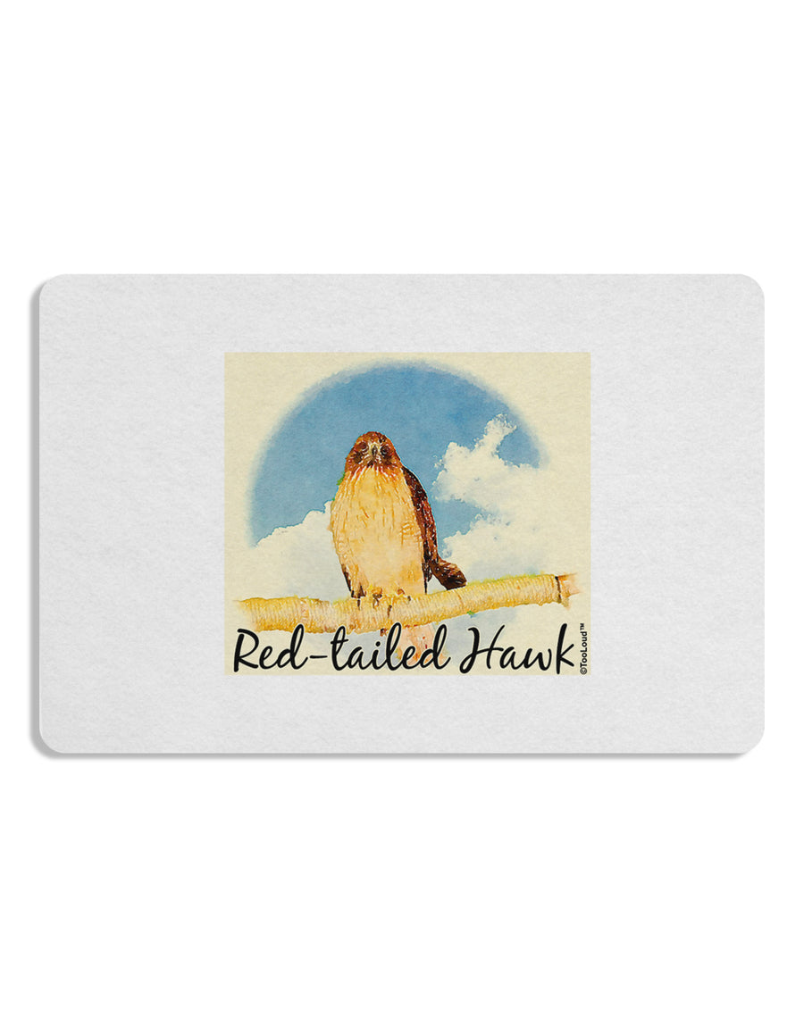 Red-tailed Hawk Text Placemat Set of 4 Placemats-Placemat-TooLoud-White-Davson Sales