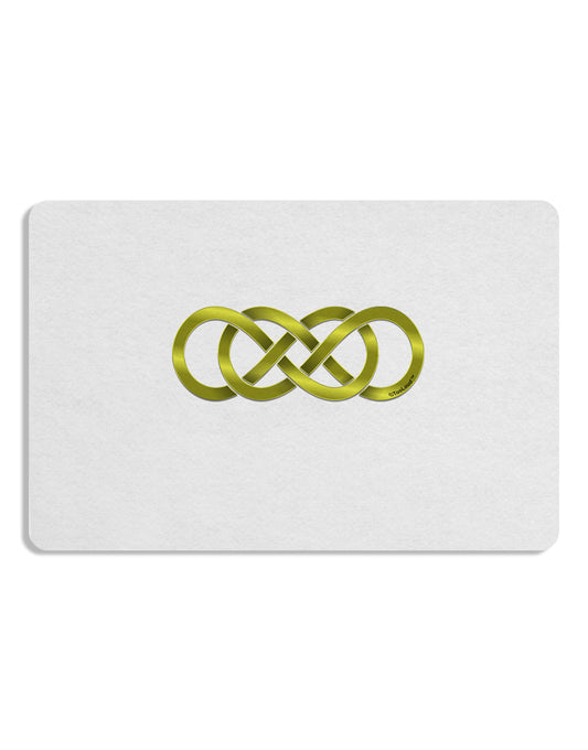 Double Infinity Gold Placemat Set of 4 Placemats-Placemat-TooLoud-White-Davson Sales