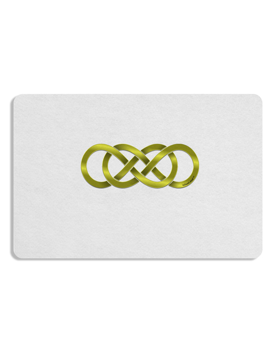 Double Infinity Gold Placemat Set of 4 Placemats-Placemat-TooLoud-White-Davson Sales