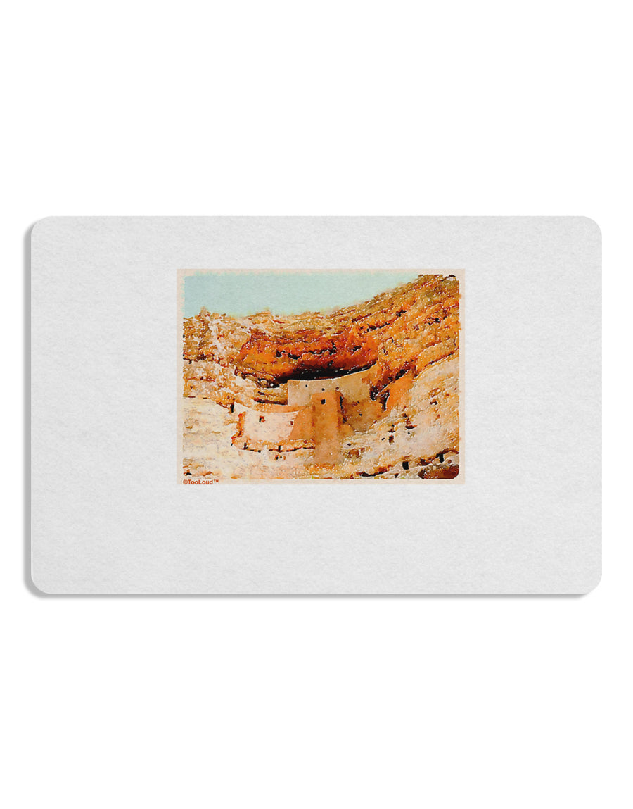 Montezuma Castle Watercolor Placemat Set of 4 Placemats-Placemat-TooLoud-White-Davson Sales