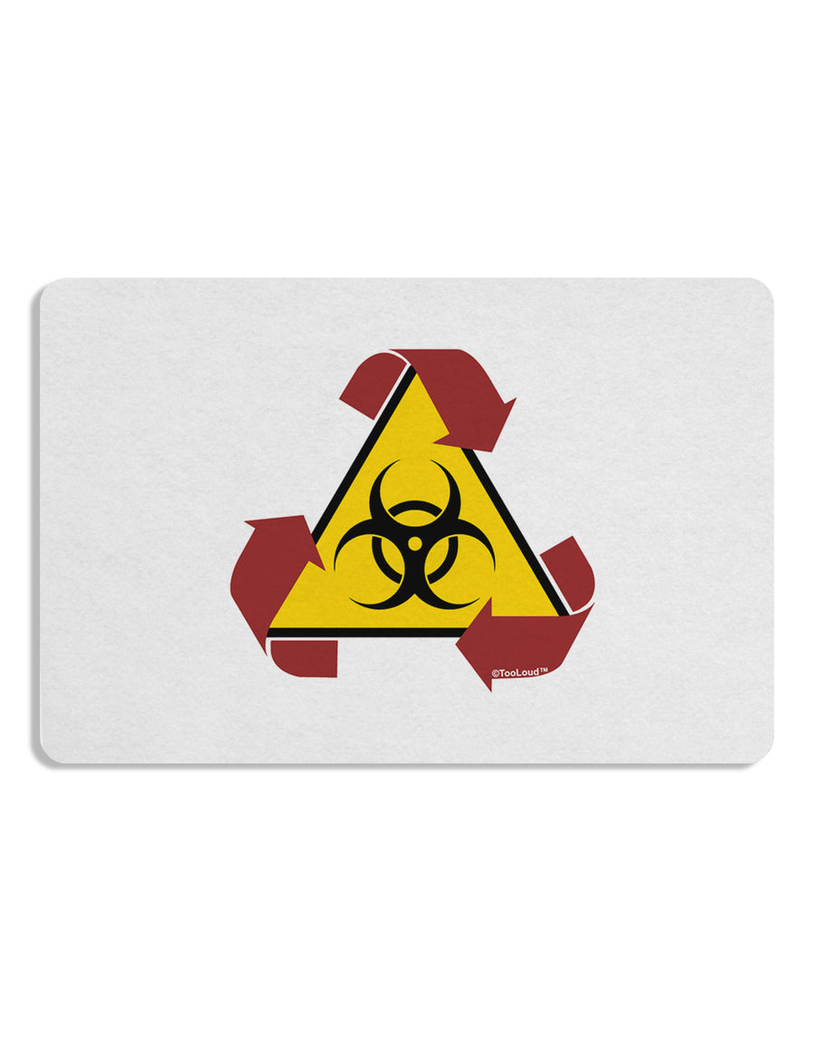 Recycle Biohazard Sign Placemat by TooLoud Set of 4 Placemats-Placemat-TooLoud-White-Davson Sales