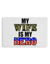 My Wife is My Hero - Armed Forces Placemat by TooLoud Set of 4 Placemats-Placemat-TooLoud-White-Davson Sales