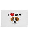 I Heart My - Cute Boxer Dog Placemat by TooLoud Set of 4 Placemats-Placemat-TooLoud-White-Davson Sales