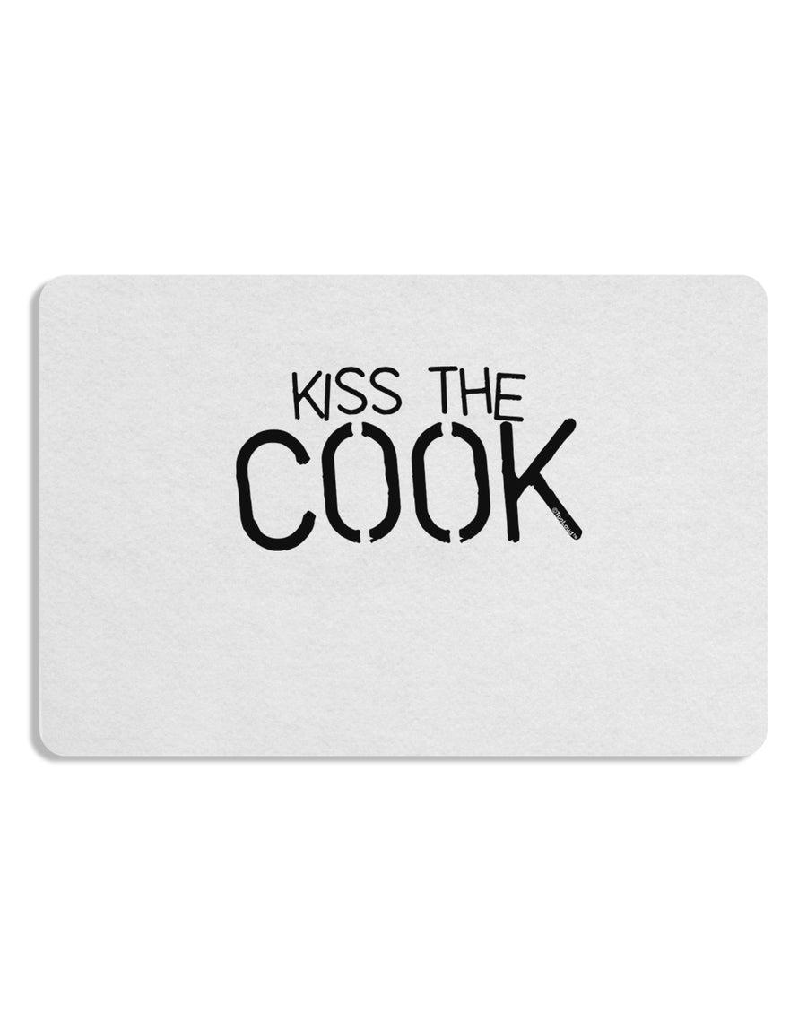 Kiss the Cook Grill Master - Text 12 x 18 Placemat by TooLoud Set of 4 Placemats-Placemat-TooLoud-White-Davson Sales