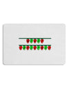 Merry Christmas Lights Red and Green 12 x 18 Placemat Set of 4 Placemats-Placemat-TooLoud-White-Davson Sales