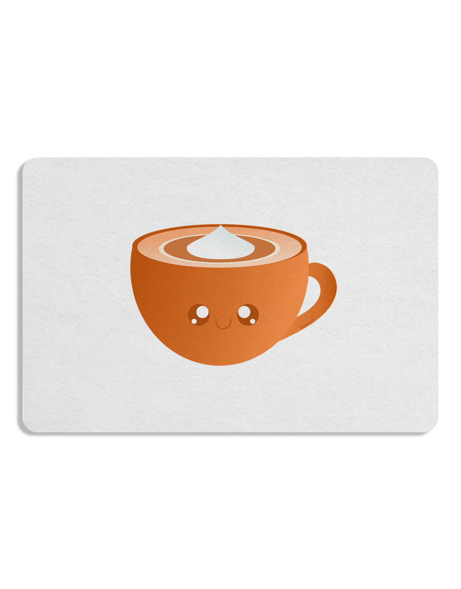 Cute Holiday Drink Pumpkin Spice Latte 12 x 18 Placemat Set of 4 Placemats-Placemat-TooLoud-White-Davson Sales