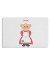 Cute Mrs Santa Claus Christmas 12 x 18 Placemat Set of 4 Placemats-Placemat-TooLoud-White-Davson Sales