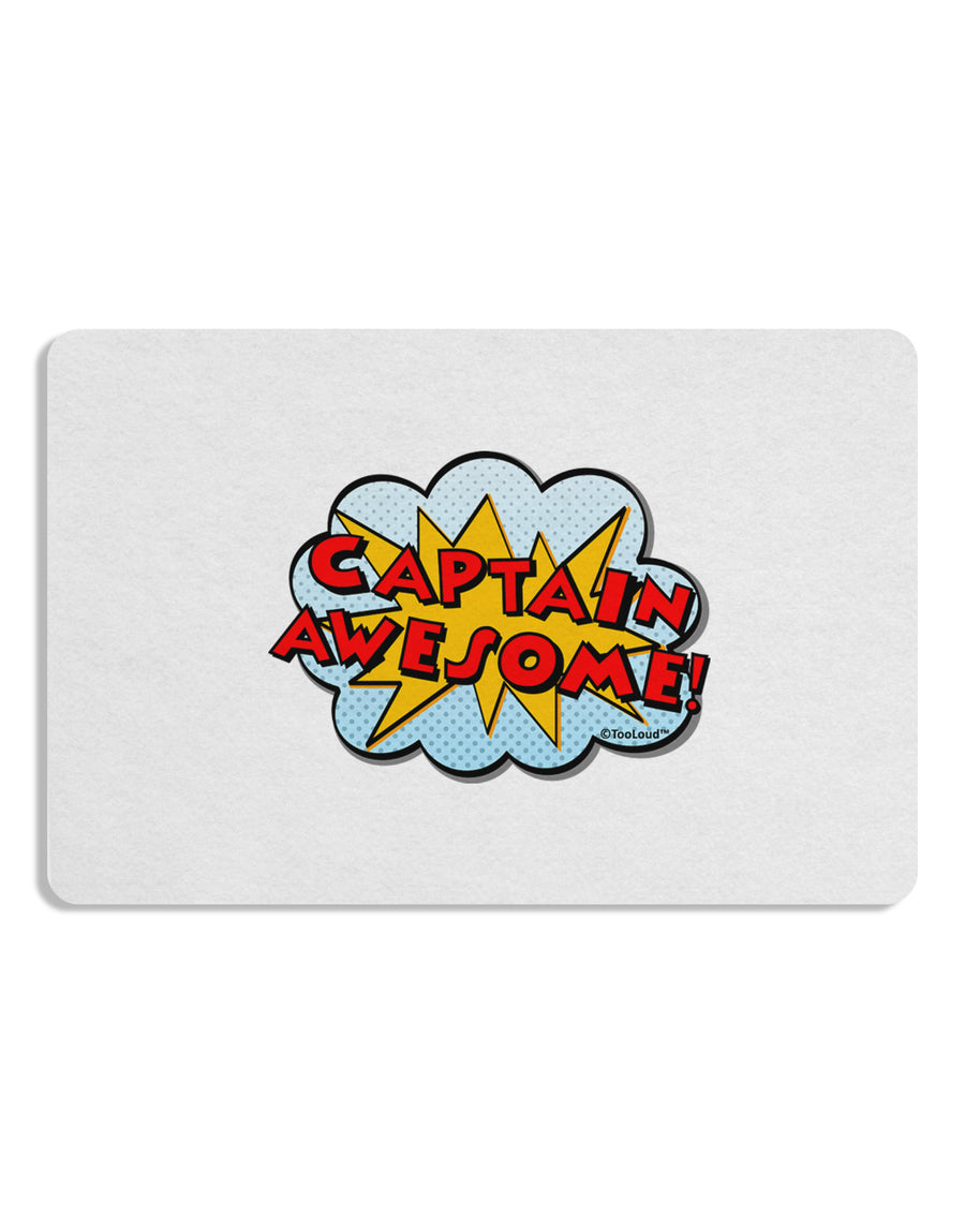 Captain Awesome - Superhero Style Placemat by TooLoud Set of 4 Placemats-Placemat-TooLoud-White-Davson Sales