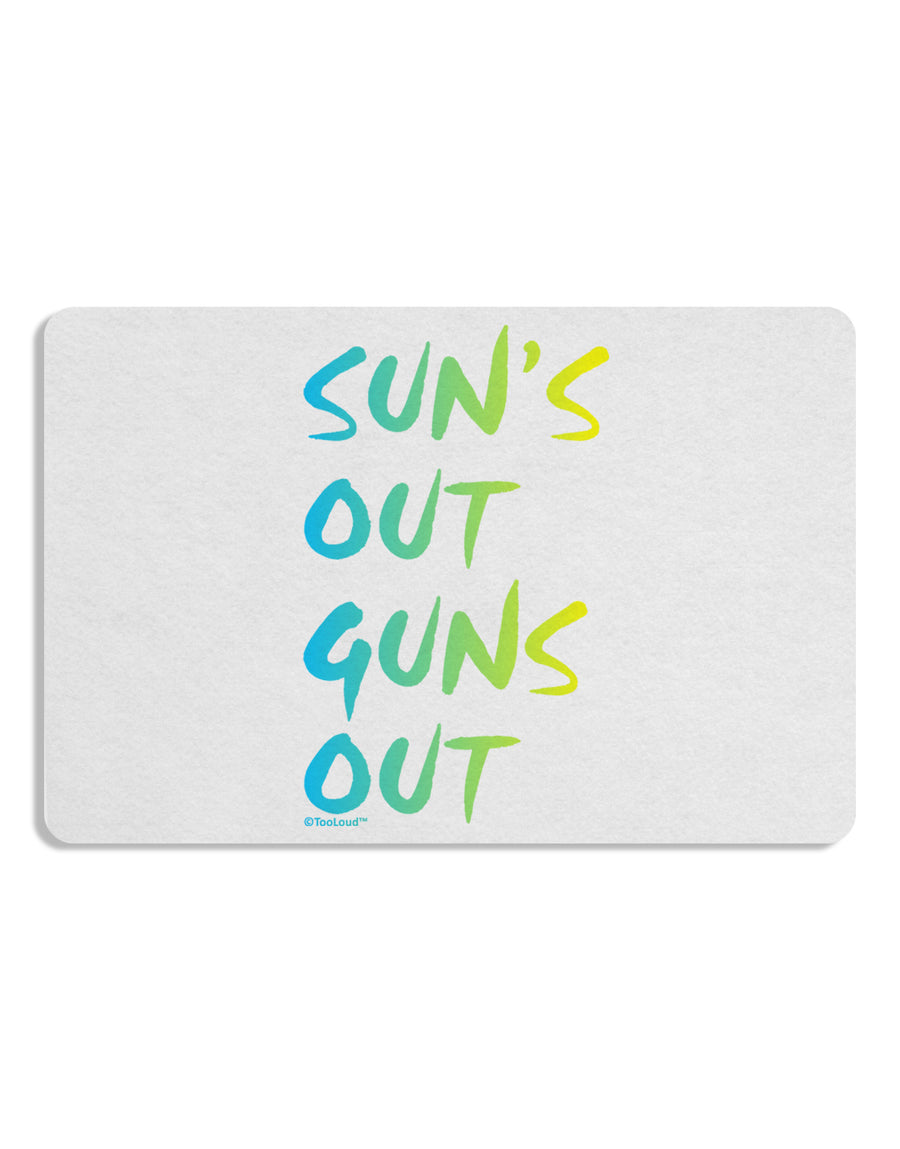 Suns Out Guns Out - Gradient Colors Placemat Set of 4 Placemats-Placemat-TooLoud-White-Davson Sales