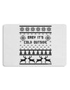 Baby It's Cold Outside Christmas Sweater Design 12 x 18 Placemat Set of 4 Placemats-Placemat-TooLoud-White-Davson Sales