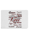 Love Languages Placemat by TooLoud Set of 4 Placemats-Placemat-TooLoud-White-Davson Sales