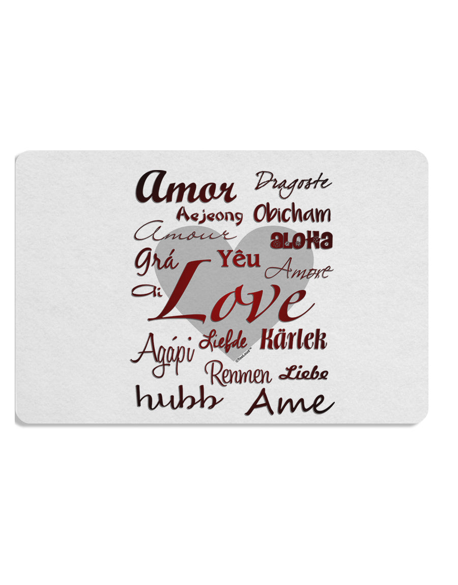 Love Languages Placemat by TooLoud Set of 4 Placemats-Placemat-TooLoud-White-Davson Sales